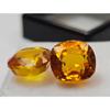 Natural Orange & Yellow Sapphire Cushion Cut 10+ Ct Pair Stunning Gemstone