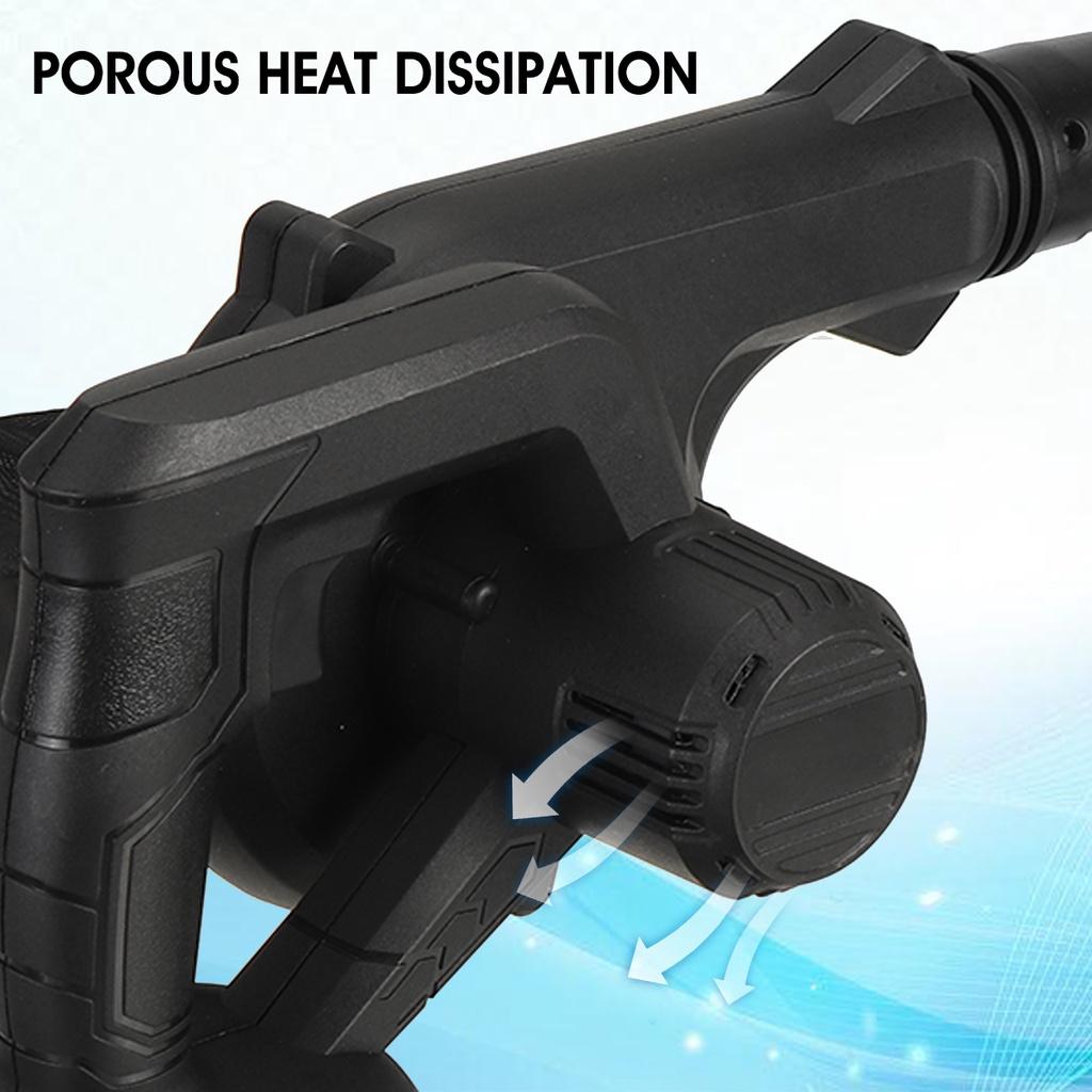 2 In 1 2800W Cordless Electric Air Blower Vacuum Cleannig Blower Blowing & Suction Leaf Dust Collector for Makita 18V Battery