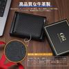 GSG Bifold Compact Mini Brand Holds Many Round Zipper Easy To Coin Gift Carbon Black and 24022 Men's Wallet, Wallet, Name, Popular, Cards, Closure,