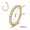 European & American Stainless Steel Zirconia Hoop Earrings and Seamless Nose Rings, Multi-functional Unisex Jewelry for Men and Women.