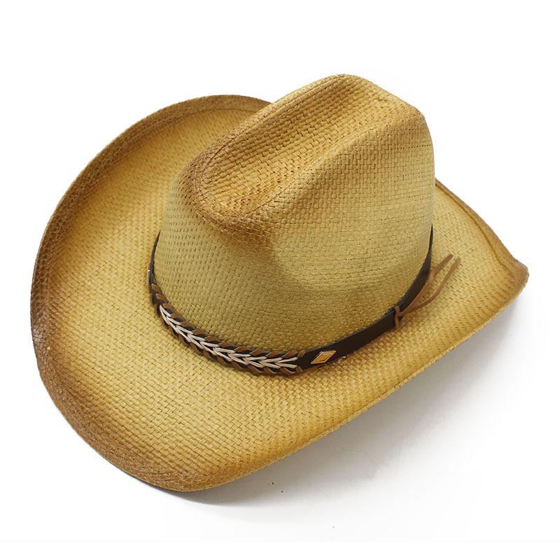 

Five-Point Grass Striped Decorative Crimped Jazz Hat Top Hat Fine Hand-Woven High-End Straw Hat M（56-58cm） хаки