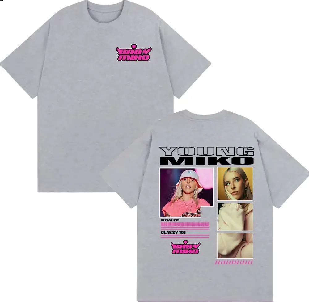 Summer Tops Oversized T Shirt Singer Young Miko Baby Miko Tour Graphic T-shirt Unisex Women Fashion Aesthetic Short Sleeve T Shirts S