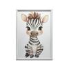 Plakat Mała Zebra Plakat Mała Zebra, 50X70 Cm, Rama Drewniana Jasny Dąb, Papier Matowy 230 Gsm