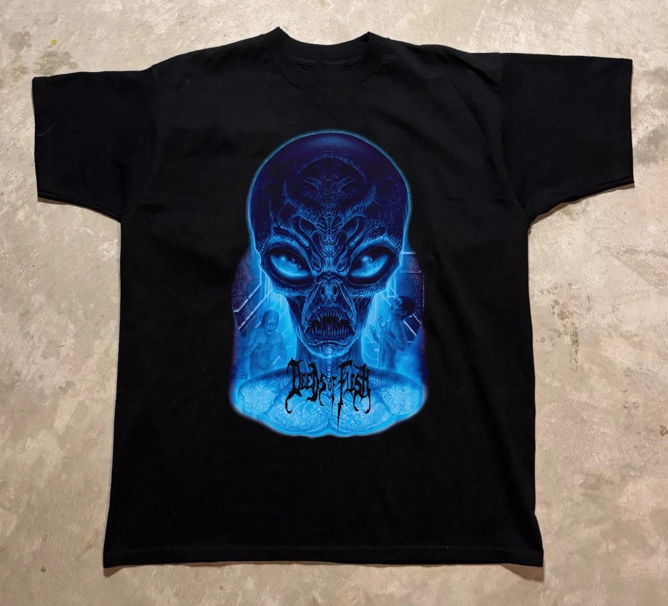 Deeds of Flesh Band Shirt All Size Black Cotton XL