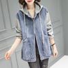 WTEMPO Denim Jacket Women's Spring and Autumn Korean Version Casual Short Small Baseball Uniform Top Clothes