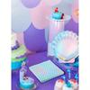 Holographic Mermaid Shell Paper Plates, Disposable Rainbow Colored Plates, Mermaid Themed Party Supplies, Ocean Themed Decorations