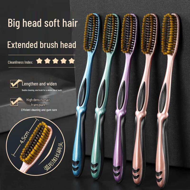 Shu Chen Ultra-Soft Adult Toothbrush - High Density, Ultra-Fine Bristles for Advanced Home Care