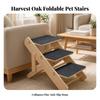 Wooden Pet Staircase Portable Adjustable Dog Ramp for Sofa Access