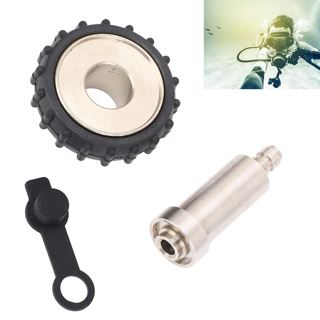 Conector tată DIN la 8mm pentru reîncărcare butelie de gaz, Adaptor rezervor scuba pentru regulator de scufundări, Mare la