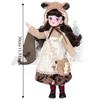 1 Set Attractive Eyes Dress Up BJD Dolls Long Hair Makeup Ball Joint Doll  Babies