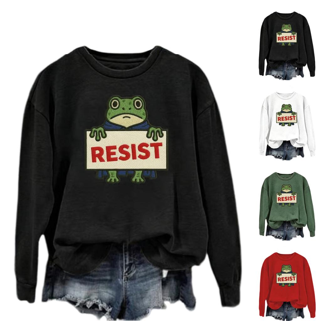 Women's Fashion Daily Versatile Casual Sweatshirts Long Sleeve Round Neck Top Sweatshirts