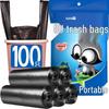 SuNuo Black Vest-Style Household Garbage Bags