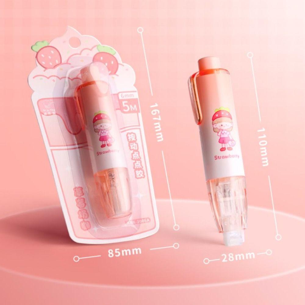 Press-On Double Sided Adhesive Tape Stationery Dot Glue Roller Tapes Dot Liner Tape Glue  Student