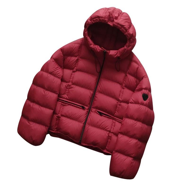Womens Lightweight Hooded Down Jacket 90% Duck Fill Loose Fit Casual Winter Coat Daily Wear