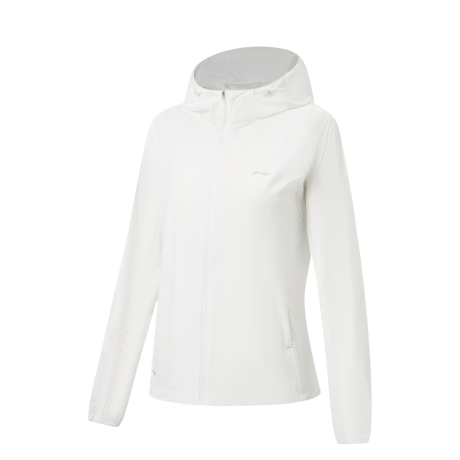 Li-Ning Fitness Series Ice Feel Comfortable Moisture Wicking UV Protection Hooded Sun Protection Jacket Women jackets AFDW454-8 M