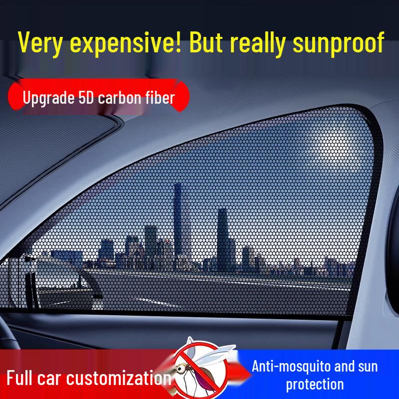 Car Window Mosquito Net: Anti-Insect Sunshade, Heat Insulation & Privacy Curtain Sedan Front Window 1pc