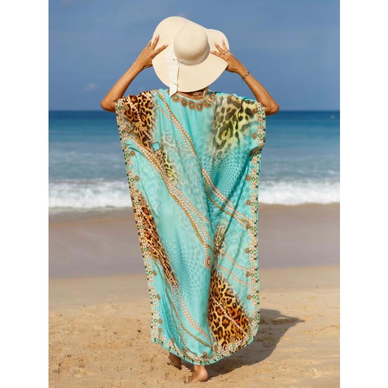 Damskie narzutki plażowe Czeska sukienka plażowa Sukienki w dużych rozmiarach