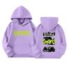 Kids' Pullover Hoodie with Letter Print and Pocket, Casual Loose Fit Long Sleeve