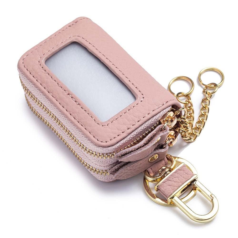 Exquisite Leather Car Key Pouch Portable Small Item Bag Shopping Hanging Coin Purse Lipsticks