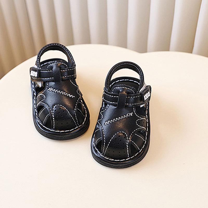 Baby Boy Girl Summer Soft Sole Walking Shoes With Slip Resistant Stripes For Toddler Crawling