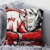 U-Ultraman Animated Hero Pillow Case Square Pillow Bedroom Sofa Leisure Comfort Cushion Car Living Room Home Decoration 40X40