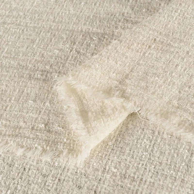 100x150cmLuxury Korean Style Tweed Fabric Dress for Coats Clothing Sewing Plain Soft Skin-friendly Cloth Needlework Drape