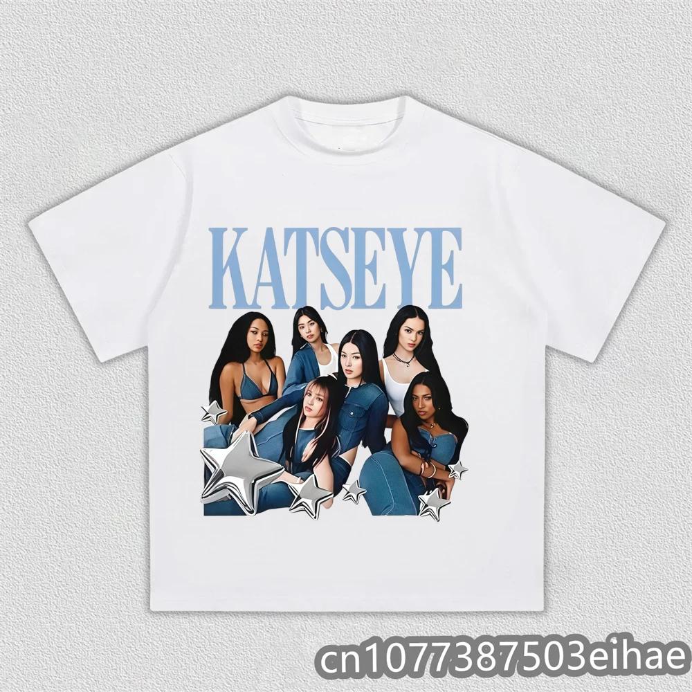 Unisex Kpop Katseye Printed Fan Support Cotton Tshirt Casual Daily Wear For Music Lovers Adults Kids Sizes Available
