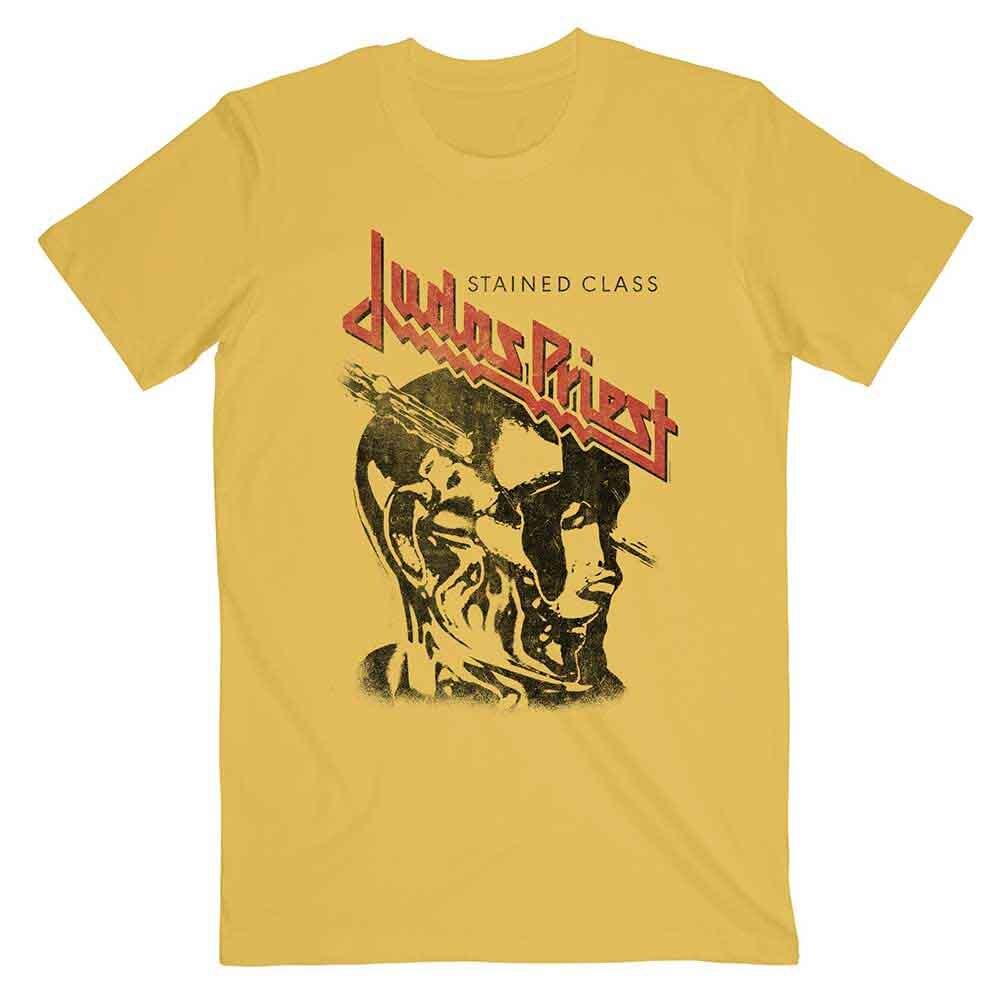 

Judas Priest Stained Class Vintage Head T-Shirt Yellow New Unisex T-Shirt XL