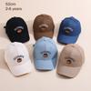 Kids Baseball Cap 52cm 2-6 Years Cute Bear Embroidery Hat Girls Boys Toddler Baby Adjustable Sun Visor Children Caps