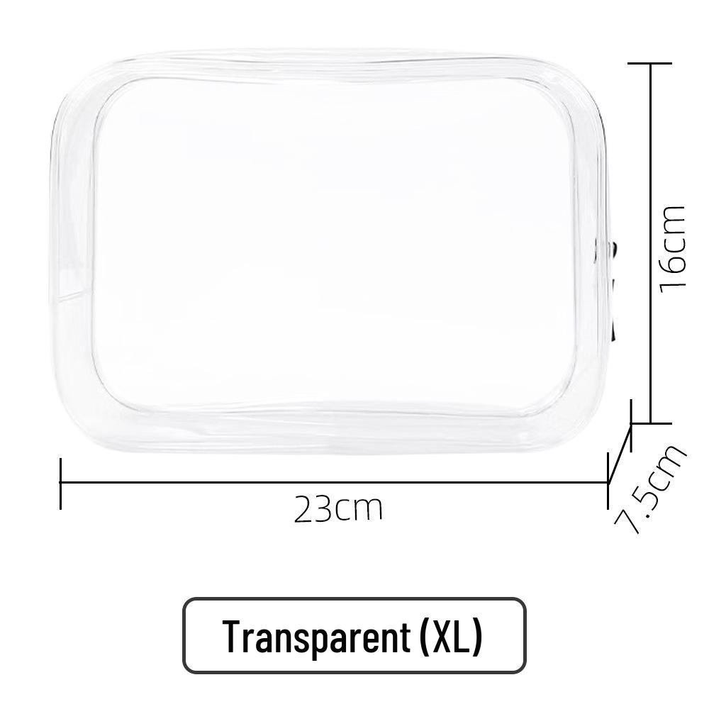 PVC Transparent Travel Cosmetic Bag - Large Capacity, Waterproof, Portable Storage with High-End Feel