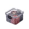 Sealed Can Storage Can, Square Four-compartment Health Flower Tea Packaging Storage Can, Plastic Five-grain and Miscellaneous Food Can