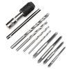 Tap Drill Bit Set Bearing Steel with TType Tap Wrench Hand Tool for Screws Nuts Tapping