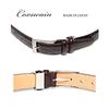 [COXSWAIN] Coxwain Men's Leather Belt, Dark Brown, Crocodile Embossed, 30mm Width, Made In Japan, CW20203-39