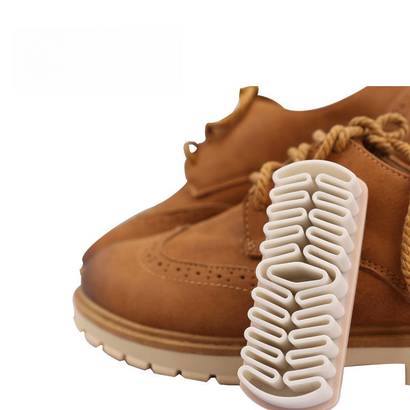 TPR Deerskin Brush Snow Boots Suede Turning Frosted Leather Decontamination Cleaning Brush Leather Shoes Leather Goods Clothes Care Brush