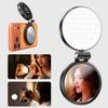 3 In 1 Magnetic Selfie Ring Light with Mirror LED Foldable Fill Light 360° Adjustable For Iphone 17 16 Mobile Phone Photography