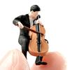 Resin Miniature Figures of Violin Players in 1/64 Scale Ideal for Long Term Decors and Artistic Projects