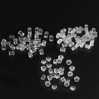 200 stks/partij Rubber Oorbel Terug Siliconen Bloem Oordop Geblokkeerd Caps Oorbellen Terug Stoppers Voor DIY Sieraden Bevindingen Maken Gift