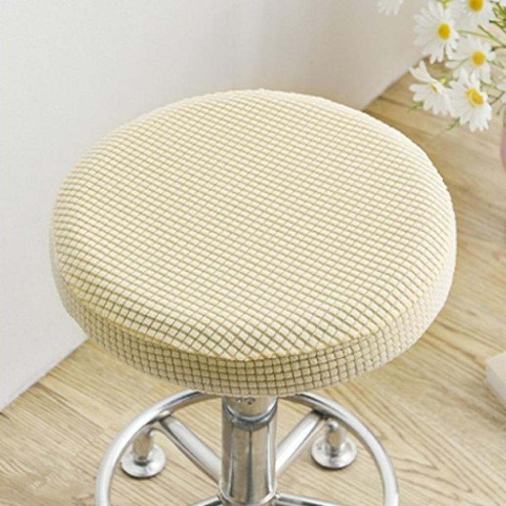 Wear-resistant Slipcover Soft Elastic Bar Stool Covers Round Stool Chair Cover Bar Counter