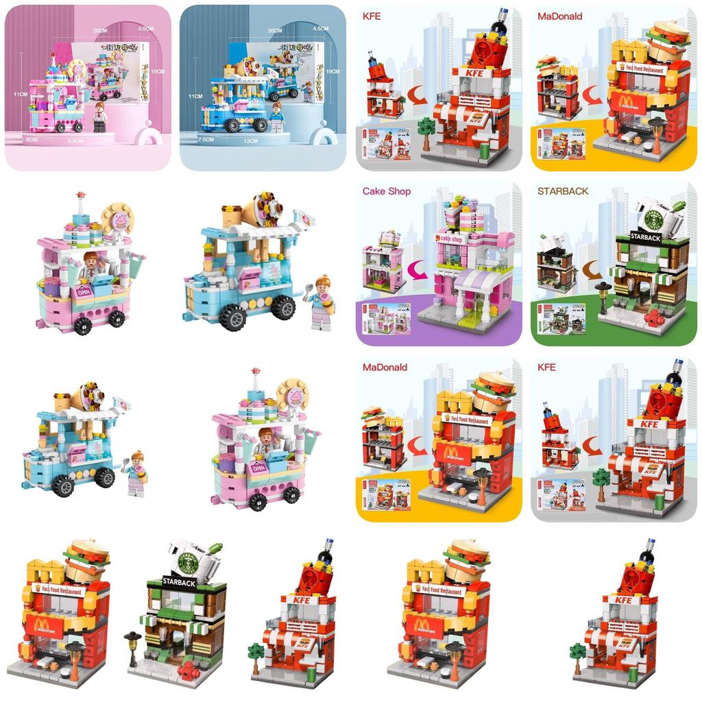 High-quality Abs Plastic Building Blocks Compatible With City Street Scene