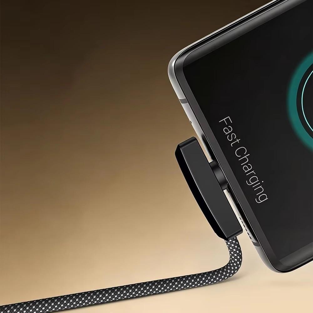 Right Angle 100W Super Charging Cable 90 Degree Data Transfer Cables Portable Type C Cable