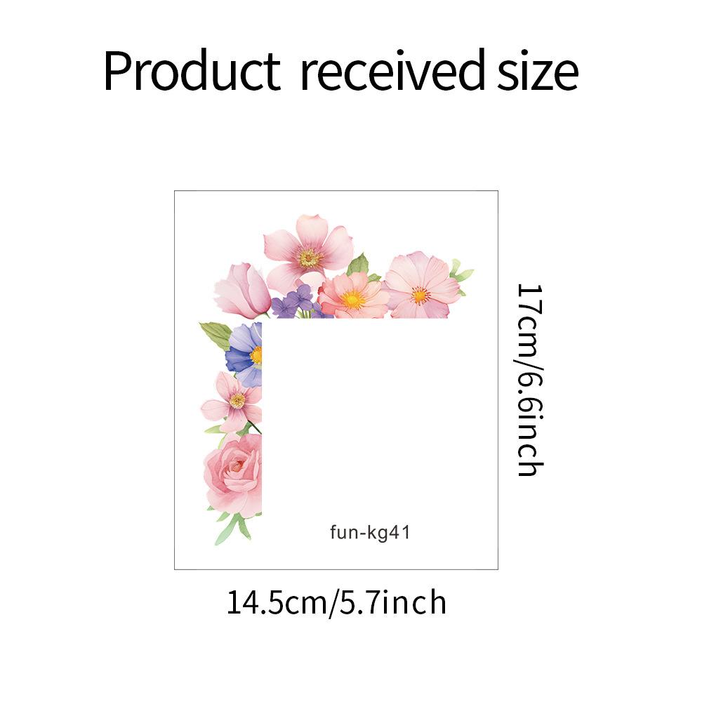 Aquarell Blume Blatt Schalter Befestigt Am Wohnzimmer Veranda Heimdekoration Wandaufkleber