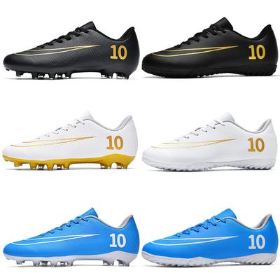 Low-Top Football Shoes Ag Spiked Leather Feet, Boys And Girls, Teenagers And Students, Non-Slip Competition Training Sports Shoes