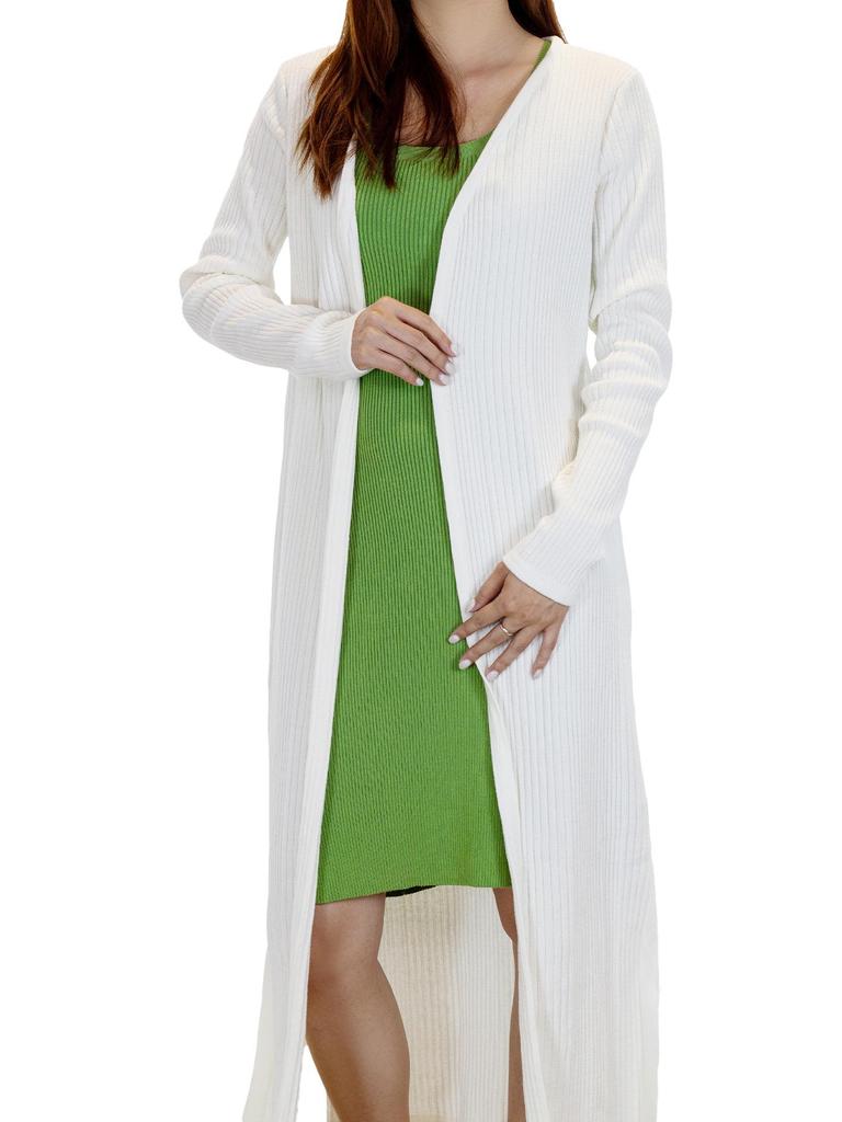 In-Stock European and American Women's Long Cardigan Knitwear for Autumn and Winter