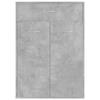 Shoe Cabinet Concrete Grey 60 X 35 X 84 Cm Particleboard