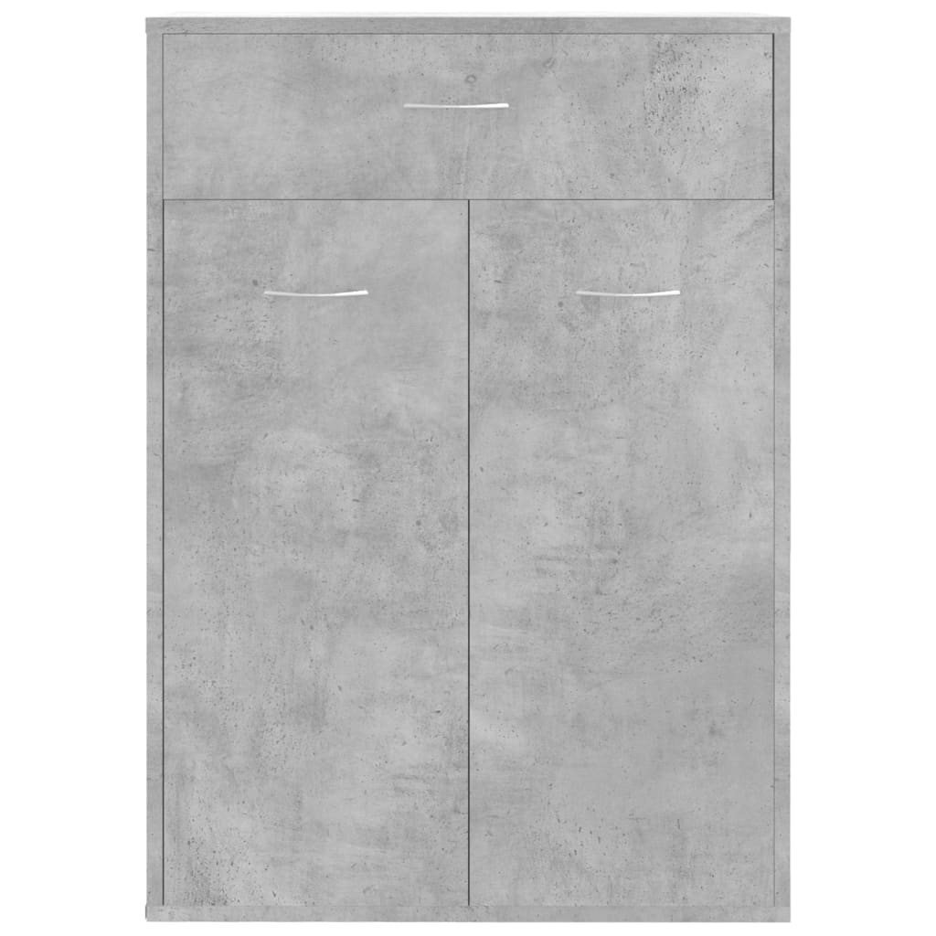 Shoe Cabinet Concrete Grey 60 X 35 X 84 Cm Particleboard