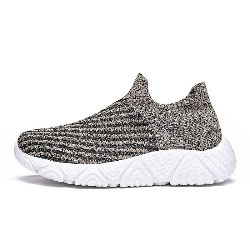 Ultra-light and super-soft popcorn sole cover foot elastic mesh socks sports and leisure shoes men's walking jogging shoes
