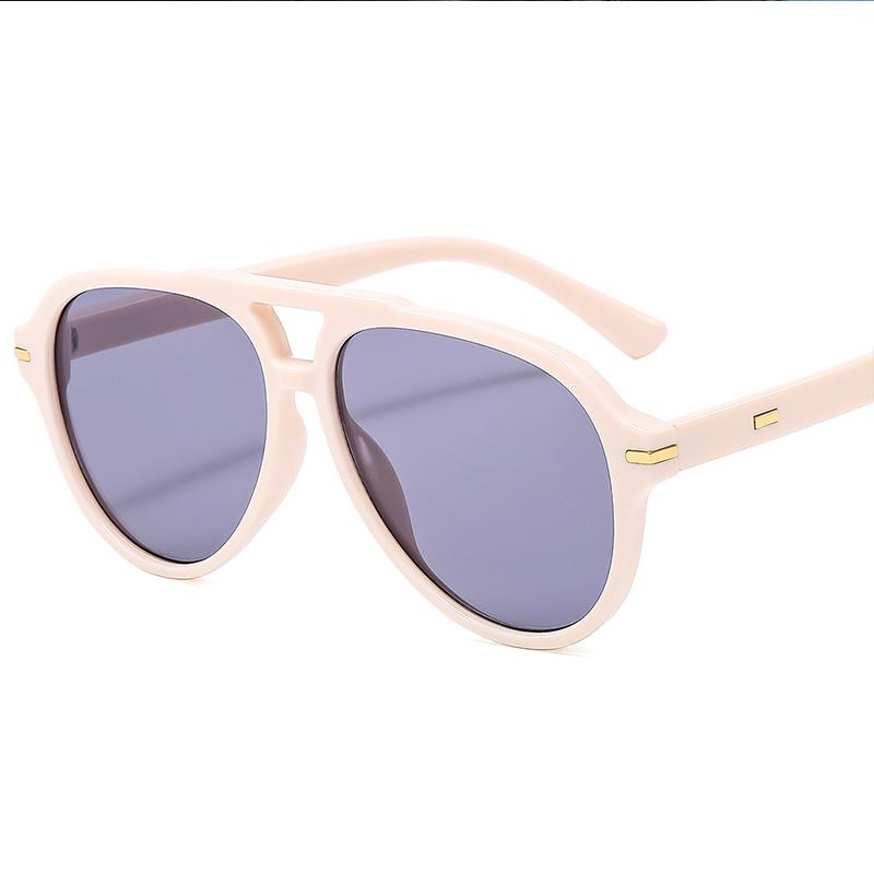 Luxury Brand Oversized Pilot Sunglasses Women 2025 Trend Punk One Piece Designer Vintage Sun Glasses Black Yellow Elegant Shades