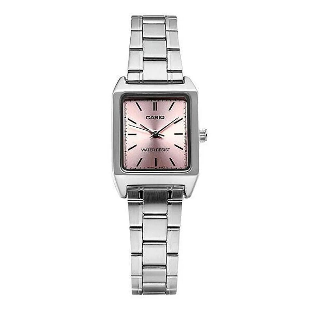 [Cio] Cio LTP-V007D-4EUDF Analog Square Metal Watch for Women Taking the CSAT (P0032026 LTP-V007D-4EUDF