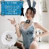 AINetJP Bunny Girl Cosplay Set Bunny Rabbit Ears Lingerie Sexy High Leg Leotard (Red)