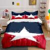 White Star, Red Background. Bedding Sets Duvet Cover Sets Duvet Covers Pillowcases(1*Duvet Cover 2*Pillowcases Without Duvet Insert)